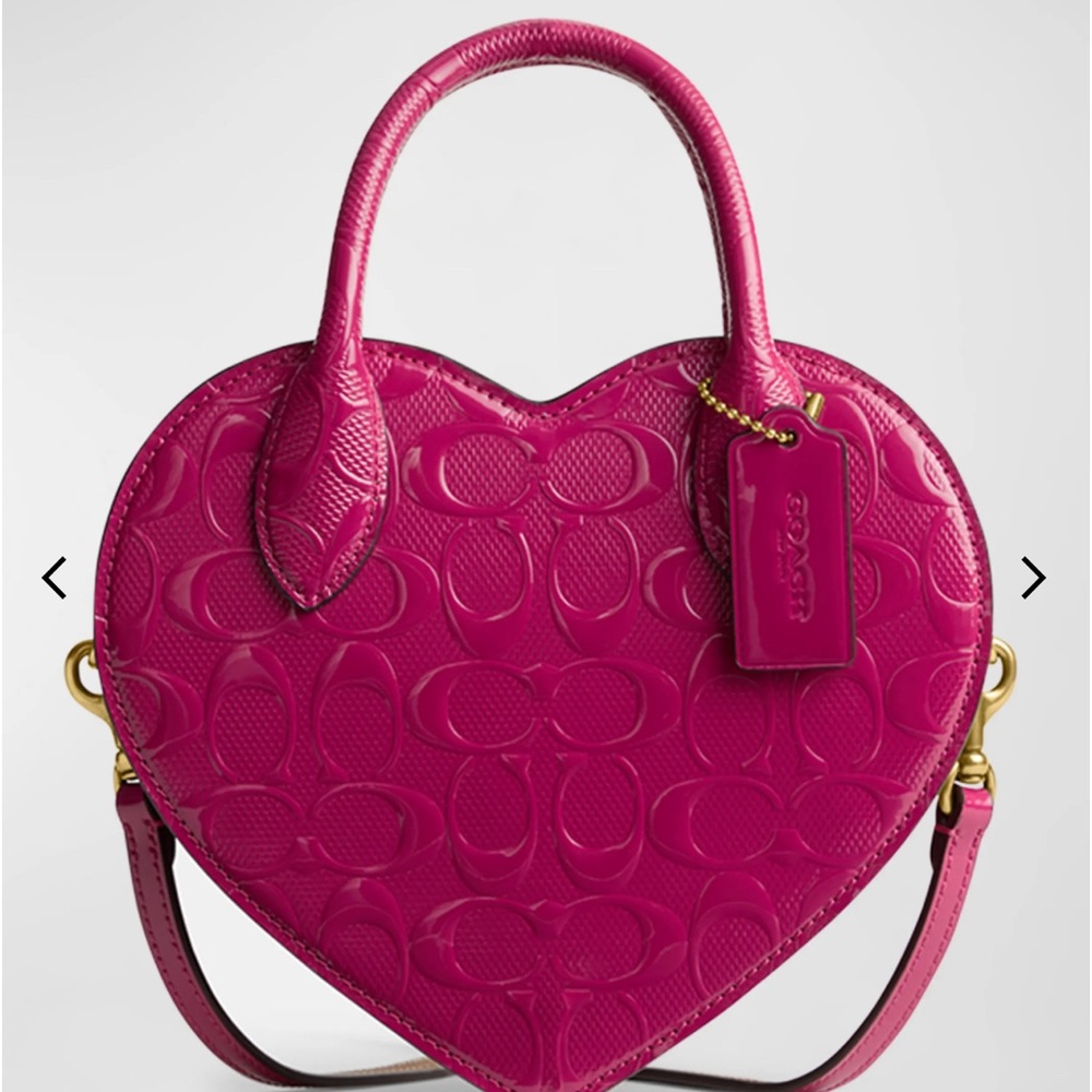 Coach signature heart bag
